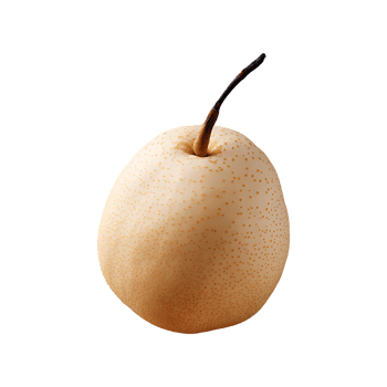 Asian Pear isolated on transparent background png