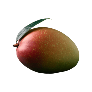 Mango isolated on transparent background png