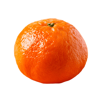 Tangerine isolated on transparent background png
