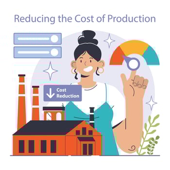 Reducing the cost of production. Automatization and effective optimization vector