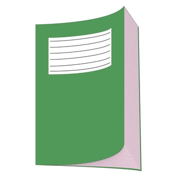 softcover notebook with pages element vector