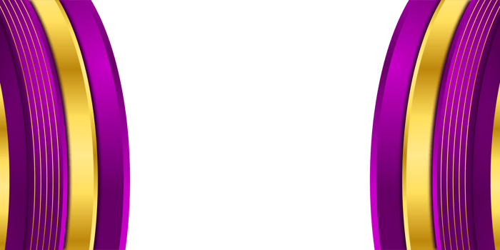 transparent luxury elegant purple gold border frame background png