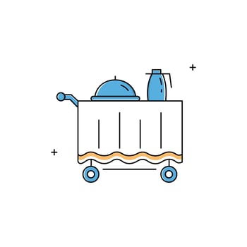 Room Service Icon Design vector