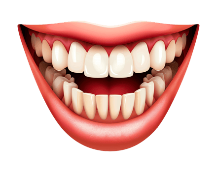Laughing Happy Mouth Perfect Smile Isolated on Transparent Background png