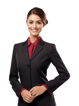 Stewardess Flight Attendant Isolated on Transparent Background png