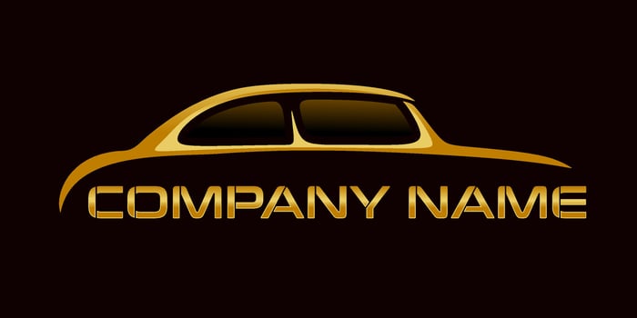 modern car logo design vector