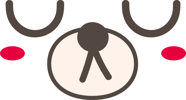 Bear calm face emoji illustration on transparent background. png
