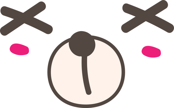 Bear sad face emoji illustration on transparent background. png