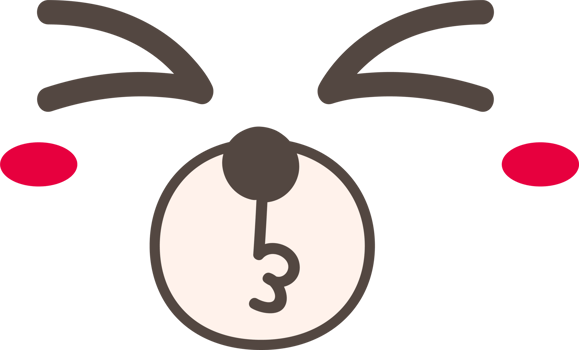 Bear shy face emoji illustration on transparent background. png