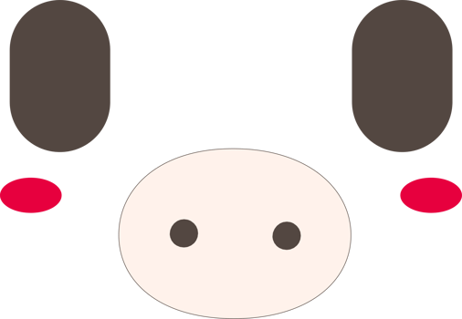 Pig happy face emoji illustration on transparent background. png