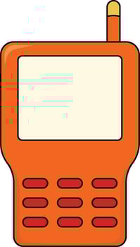 Firefighter Safety Gear Element with Cartoon Design Style. Isolated Illustration. vector