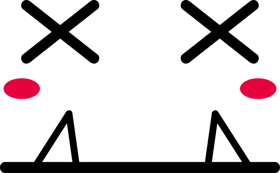 Cartoon sad face emoji illustration on transparent background. png