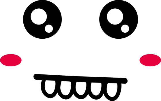 Cartoon happy face emoji illustration on transparent background. png