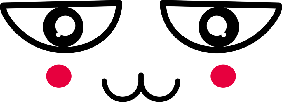 Cartoon shy face emoji illustration on transparent background. png