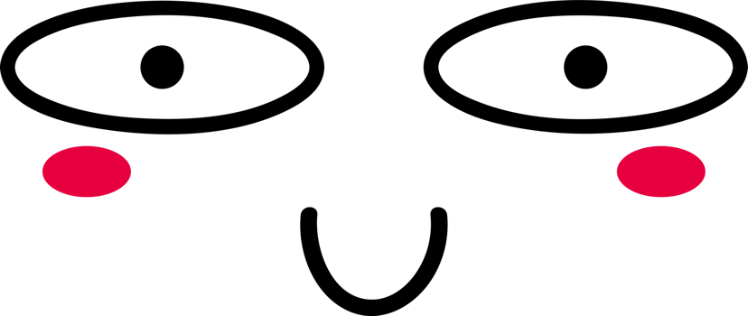 Smile face sticker illustration on transparent background. png