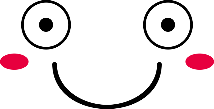 Cartoon smile face emoji illustration on transparent background. png