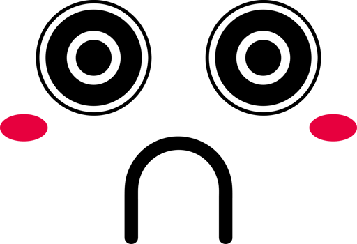Cartoon sad face emoji illustration on transparent background. png
