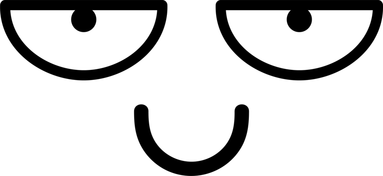 Cartoon bored face emoji illustration on transparent background. png
