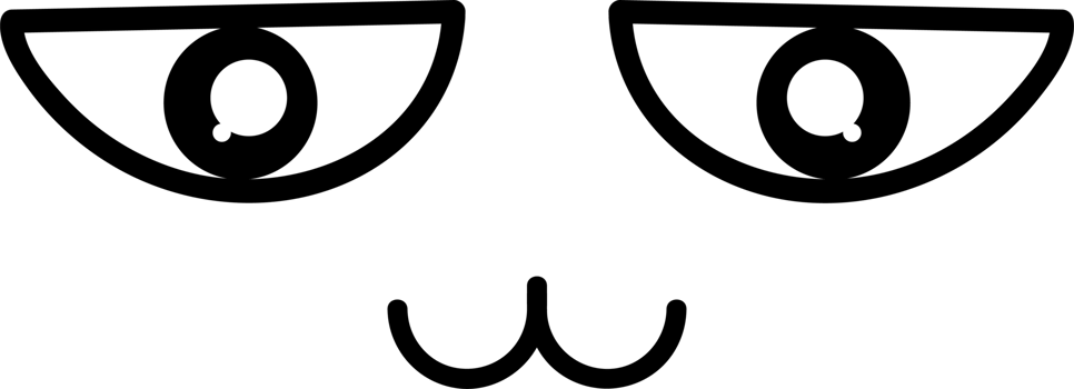 Smile face sticker illustration on transparent background. png