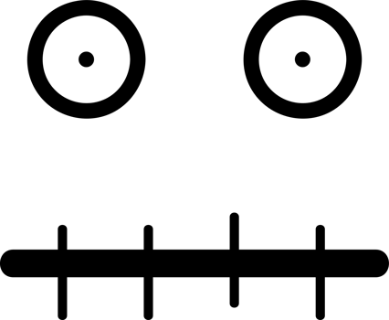 Cartoon sad face emoji illustration on transparent background. png
