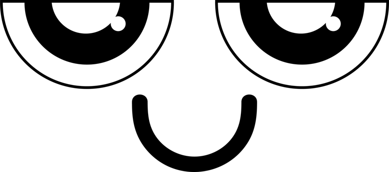 Cartoon happy face emoji illustration on transparent background. png
