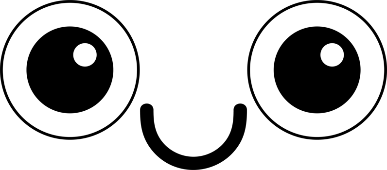 Cartoon smile face emoji illustration on transparent background. png