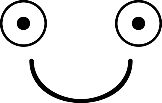 Cartoon smile face emoji illustration on transparent background. png
