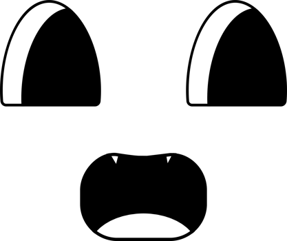 Cartoon shy face emoji illustration on transparent background. png