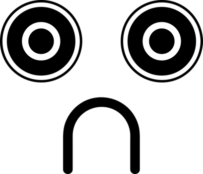 Cartoon sad face emoji illustration on transparent background. png