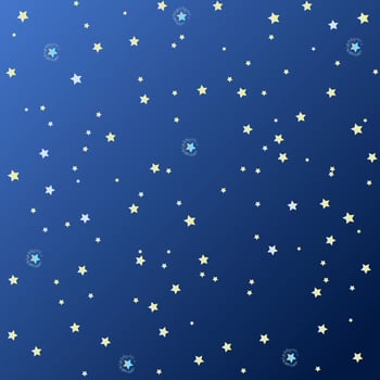 Background dark blue gradient night sky with many stars. illustration vector