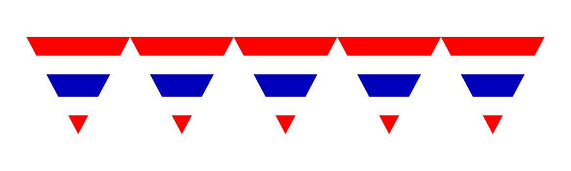 Flat illustration of the Thai flag. png