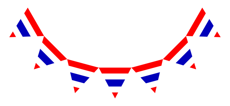Flat illustration of the Thai flag. png