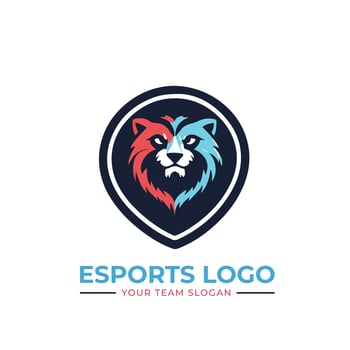 Esports logo design template vector