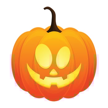 Hand drawn halloween pumpkins illustration vector