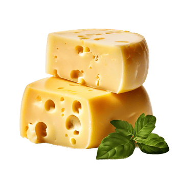 Big piece of Dutch cheese png