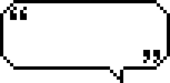 8bit retro game pixel speech bubble balloon icon sticker memo keyword planner text box banner png