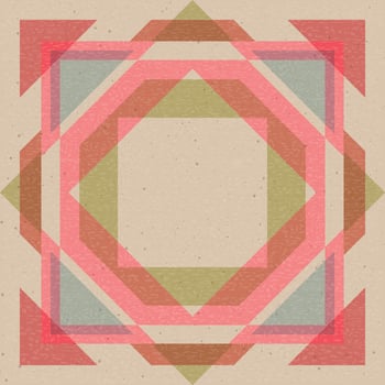 Colorful geometric abstract shapes transparency illustrations with risograph effect. Vivid retro square card template with blank space for social media, flyers, decor and promotional products. vector