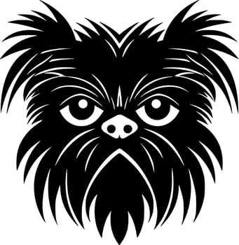 Affenpinscher - Minimalist and Flat Logo - illustration vector