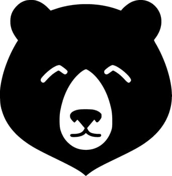 Bear, Minimalist and Simple Silhouette - illustration vector