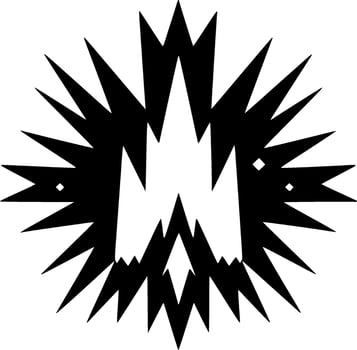 Explosion - Minimalist and Flat Logo - illustration vector