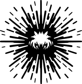 Explosion - Minimalist and Flat Logo - illustration vector