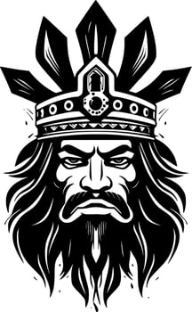 King, Minimalist and Simple Silhouette - illustration vector