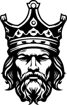 King, Minimalist and Simple Silhouette - illustration vector