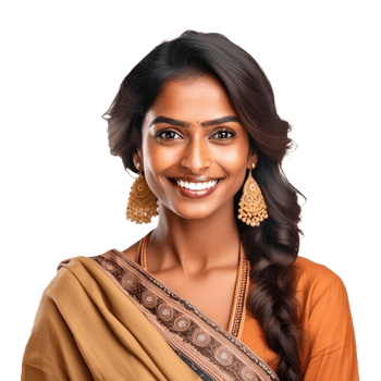 a woman with long hair smiling for the camera. png