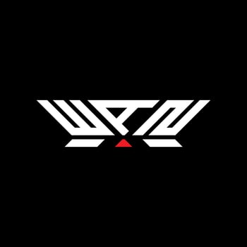 WAN letter logo design, WAN simple and modern logo. WAN luxurious alphabet design vector
