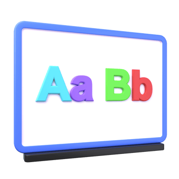School and Education 3D icon concept. 3d illustration of Whiteboard png