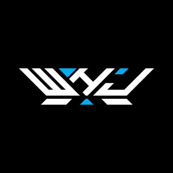 WHJ letter logo design, WHJ simple and modern logo. WHJ luxurious alphabet design vector