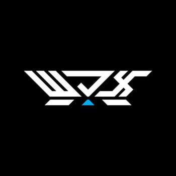 WJX letter logo design, WJX simple and modern logo. WJX luxurious alphabet design vector