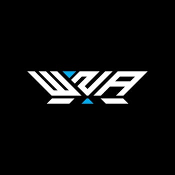 WNA letter logo design, WNA simple and modern logo. WNA luxurious alphabet design vector