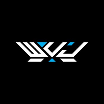 WUJ letter logo design, WUJ simple and modern logo. WUJ luxurious alphabet design vector